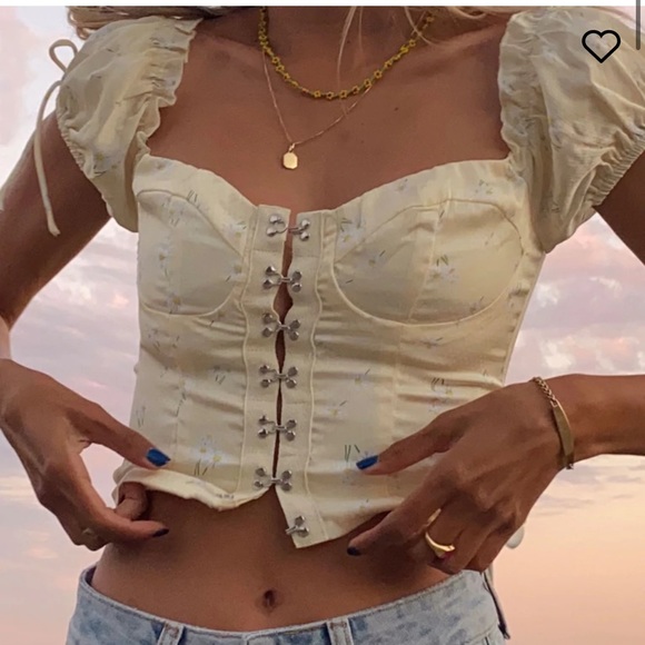 Princess Polly Tops - ALLYSON TOP YELLOW